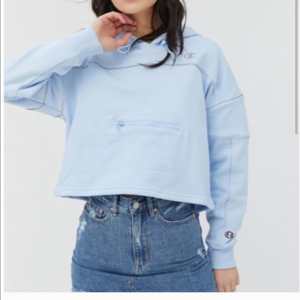 Champion reflective cropped sweatshirt